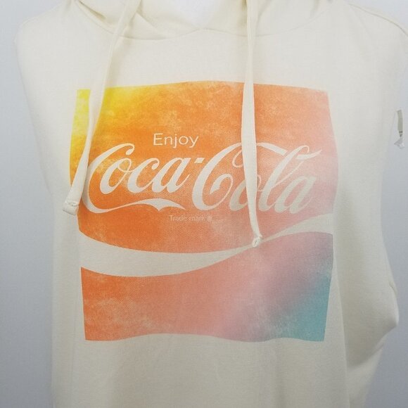 Coca-Cola Graphic Pullover Sleeveless Hooded Top - Picture 4 of 9